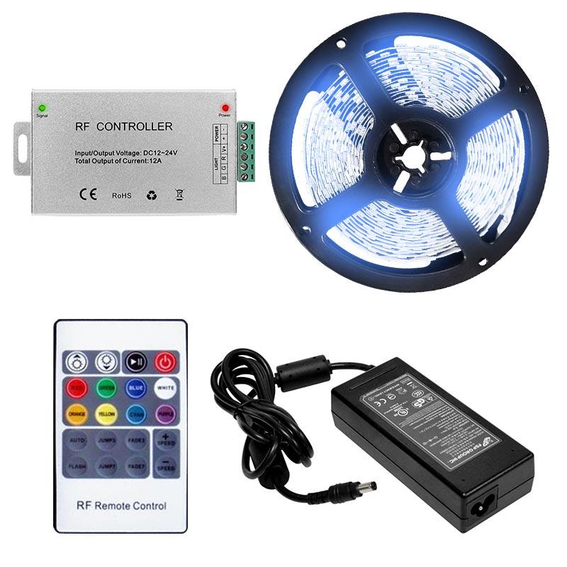 10MM LED 5050 Water-Resistant Light Strip Kit - 5 meter Roll - IP65 - RF Controller - Image 12