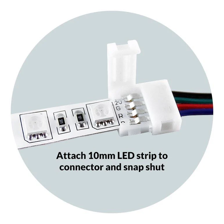 10MM LED 5050 Water-Resistant Light Strip Kit - 5 meter Roll - IP65 - RF Controller - Image 8