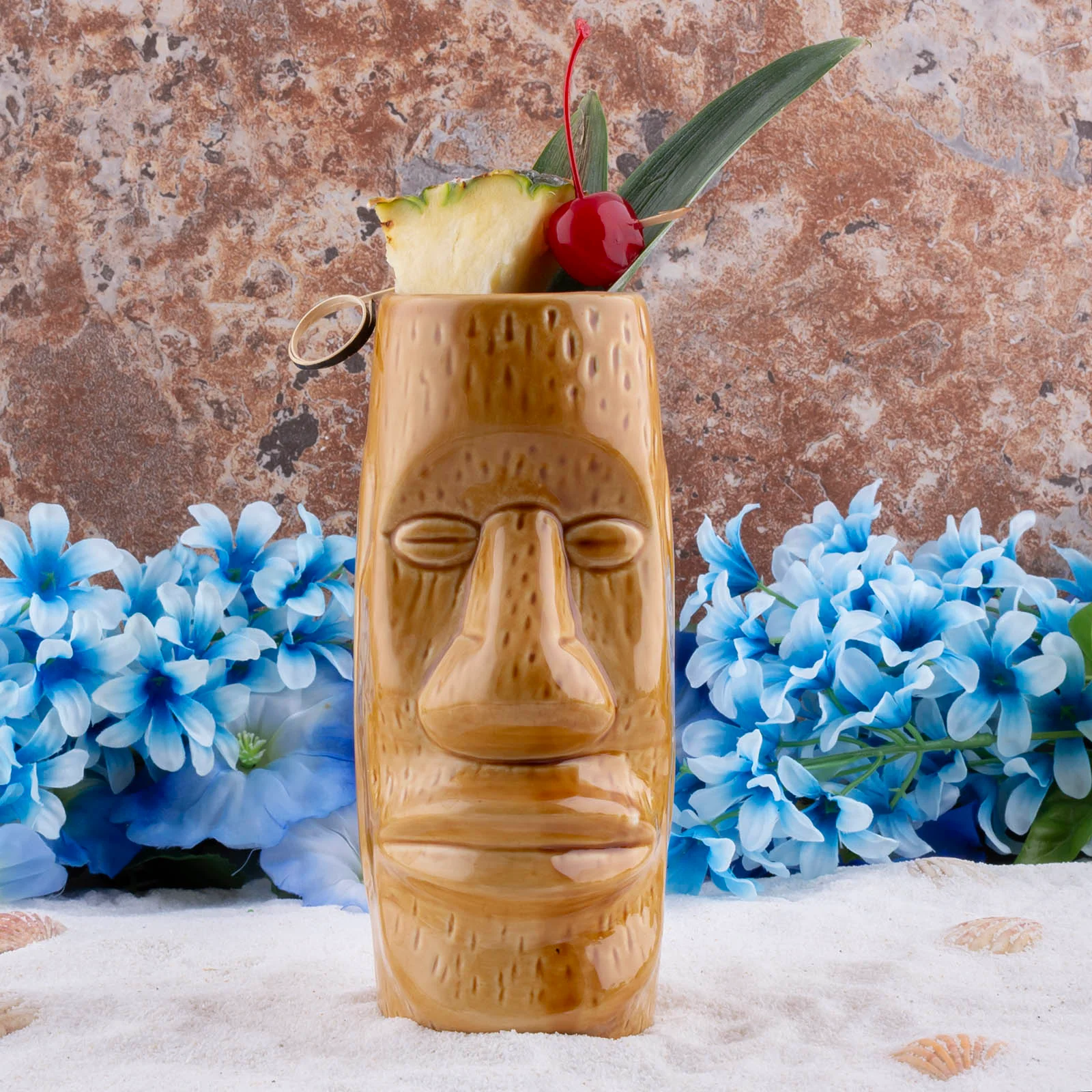 14oz Brown Easter Islander Tiki Mug - Image 2