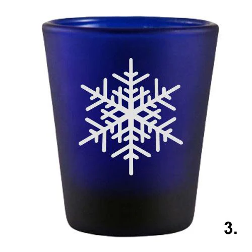 1.5oz Snowflakes Shots Glass Set - Image 4