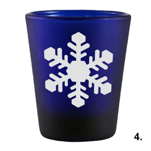 1.5oz Snowflakes Shots Glass Set - Image 5