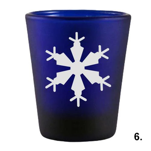 1.5oz Snowflakes Shots Glass Set - Image 7