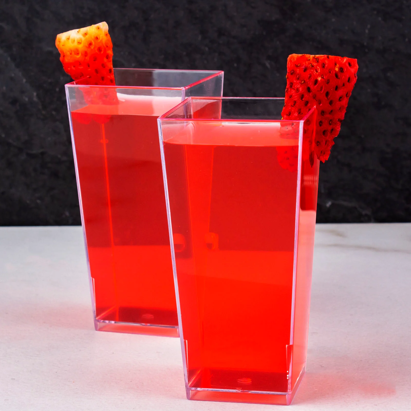 16 count - Clear Mini Tall Square Cups - 3.5 ounce - Image 4