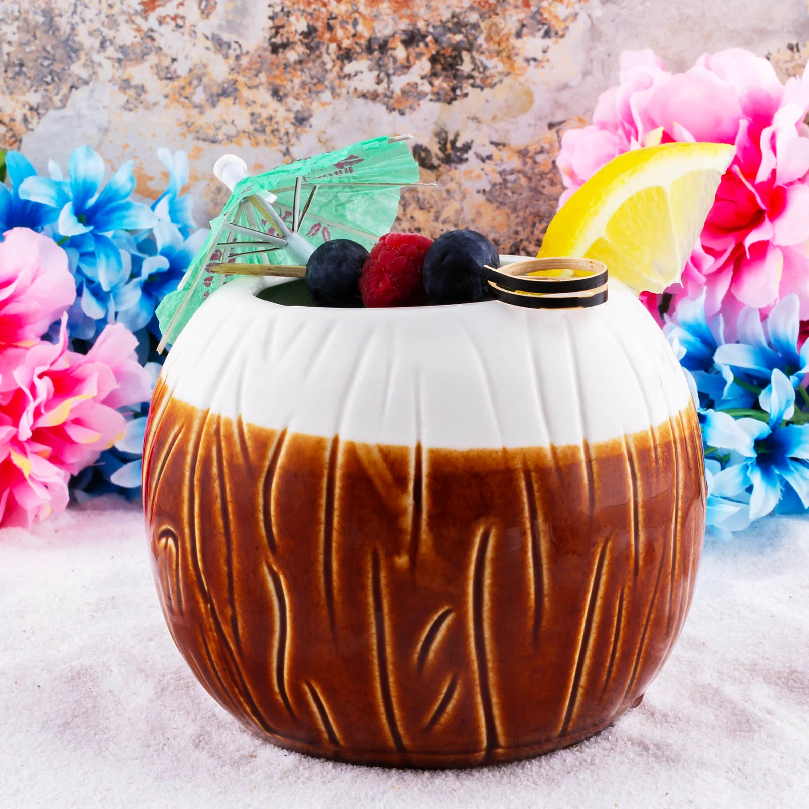 Ceramic Coconut Tiki Mug (16 ounce) - Image 2