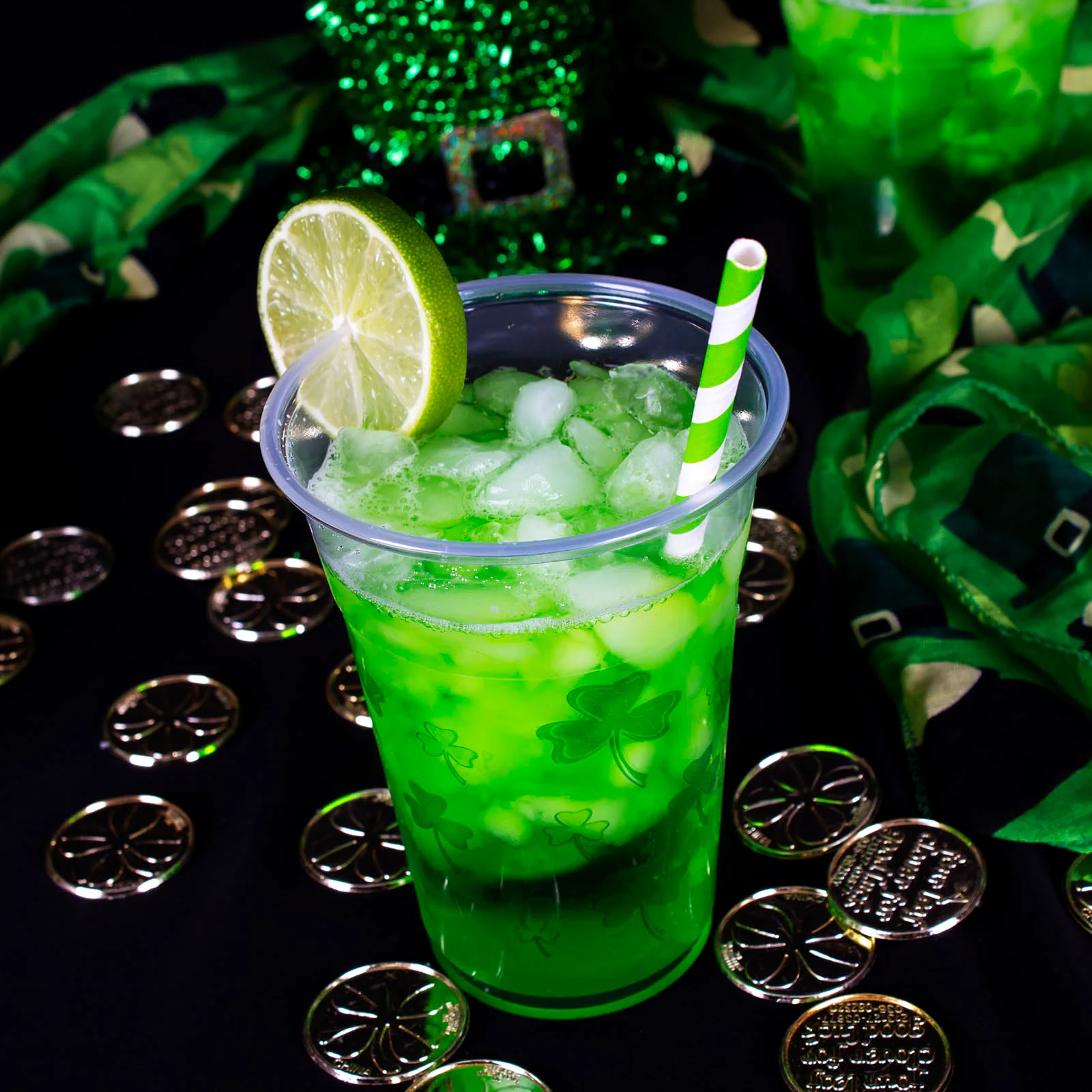 16 ounce Soft Plastic Cups - St. Patrick's - 20 Ct. - Image 2