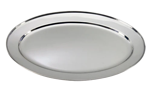 16'' Round Stainless Steel Serving Trays