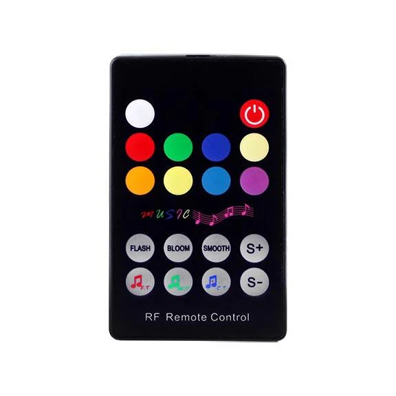 18-Key Remote LED RGB Music & Audio Controller - RF Technology - Image 9