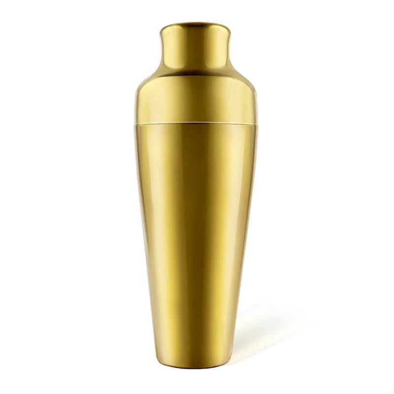 Olea™ 2 Piece Cocktail Shaker - Gold Plated Parisian Style - 20 ounce