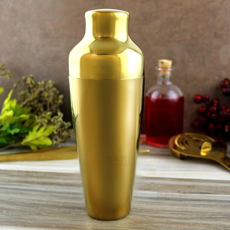Olea™ 2 Piece Cocktail Shaker - Gold Plated Parisian Style - 20 ounce - Image 2