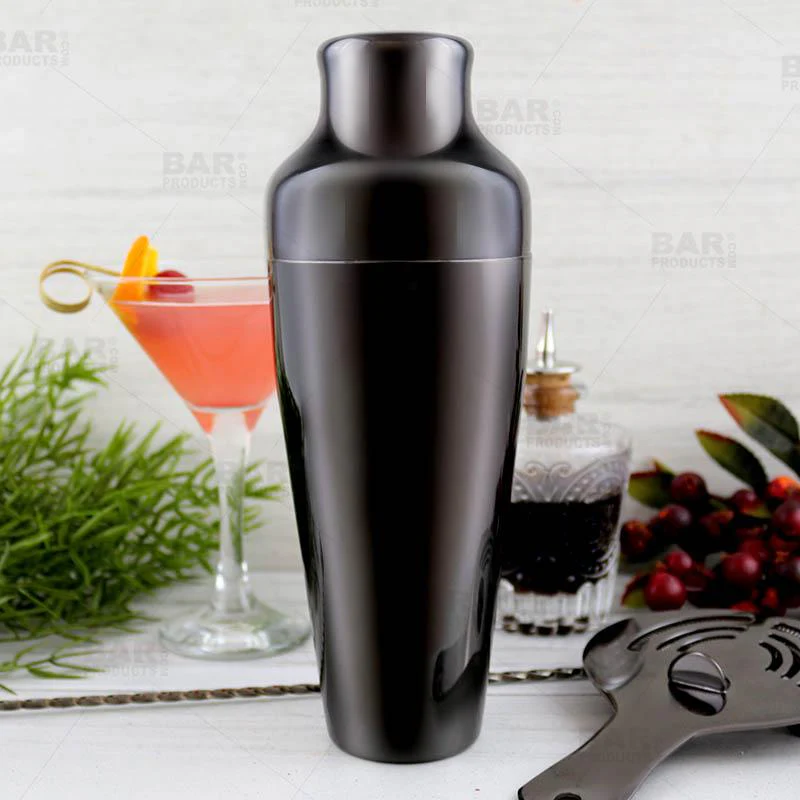 Olea™ 2 Piece Cocktail Shaker - Gun Metal Plated Parisian Style - 20 ounce - Image 2