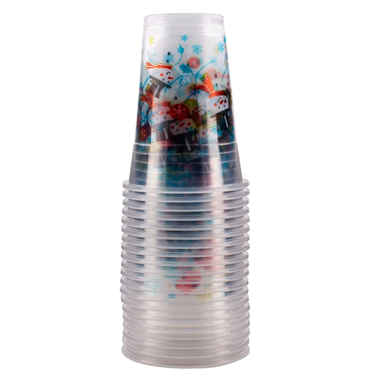 20 ct Snowman Plastic Cups -16 oz. - Image 3