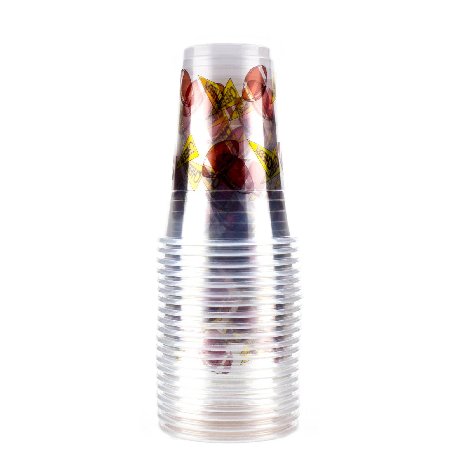 20 Ct. Soft Plastic Cups - Football - 16 ounce - Image 3