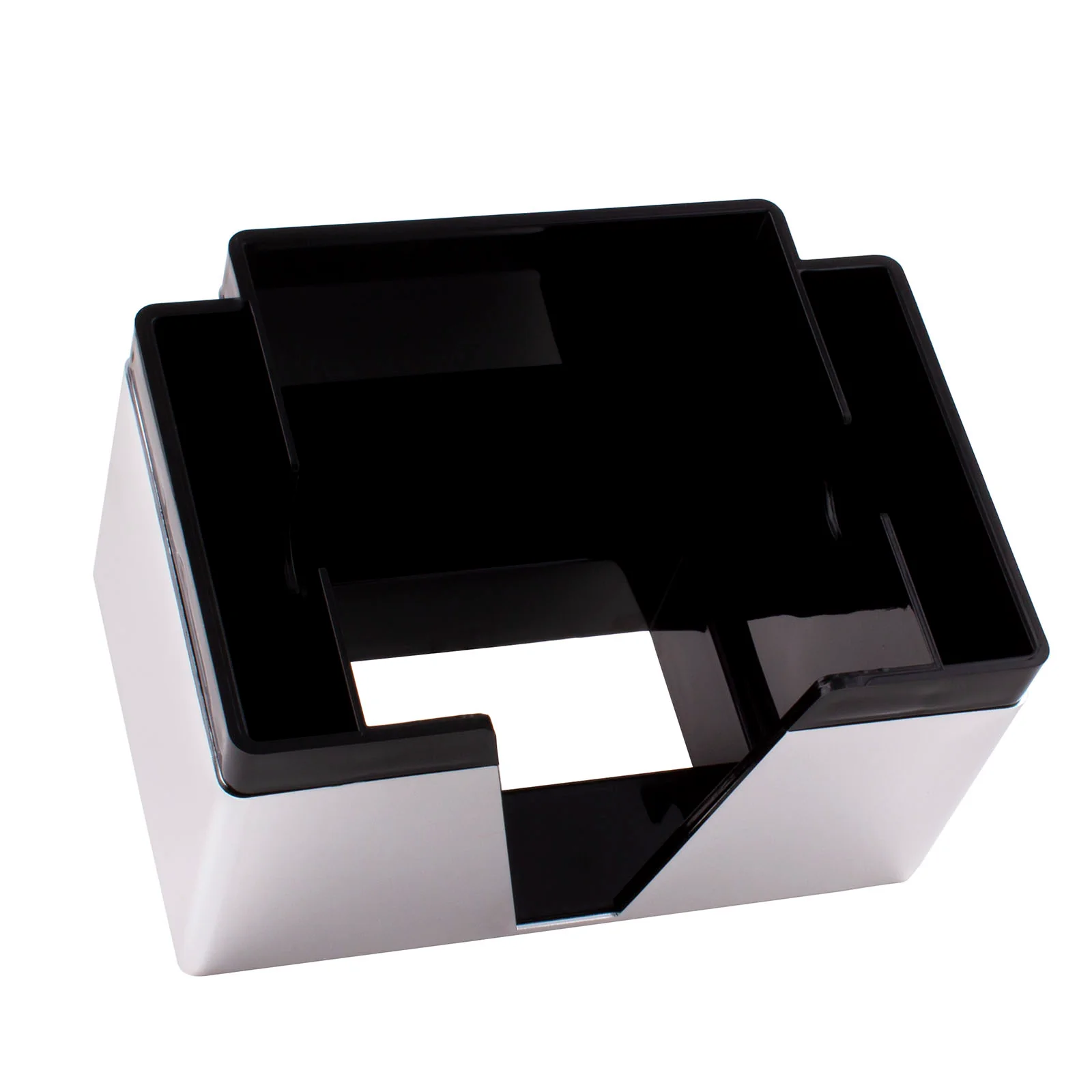 3 COMPARTMENT NAPKIN BAR CADDY - BLACK AND CHROME - Image 3