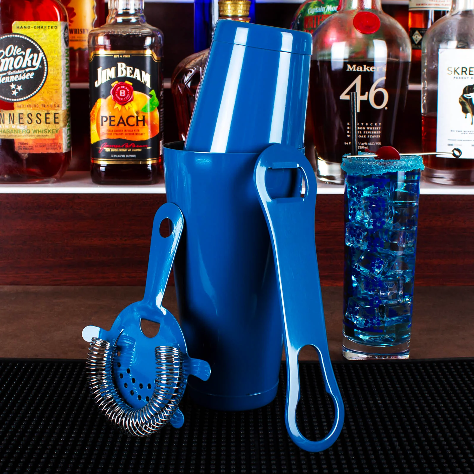 4 PIECE BAR SET W/  V-ROD® - AZURE BLUE - Image 2