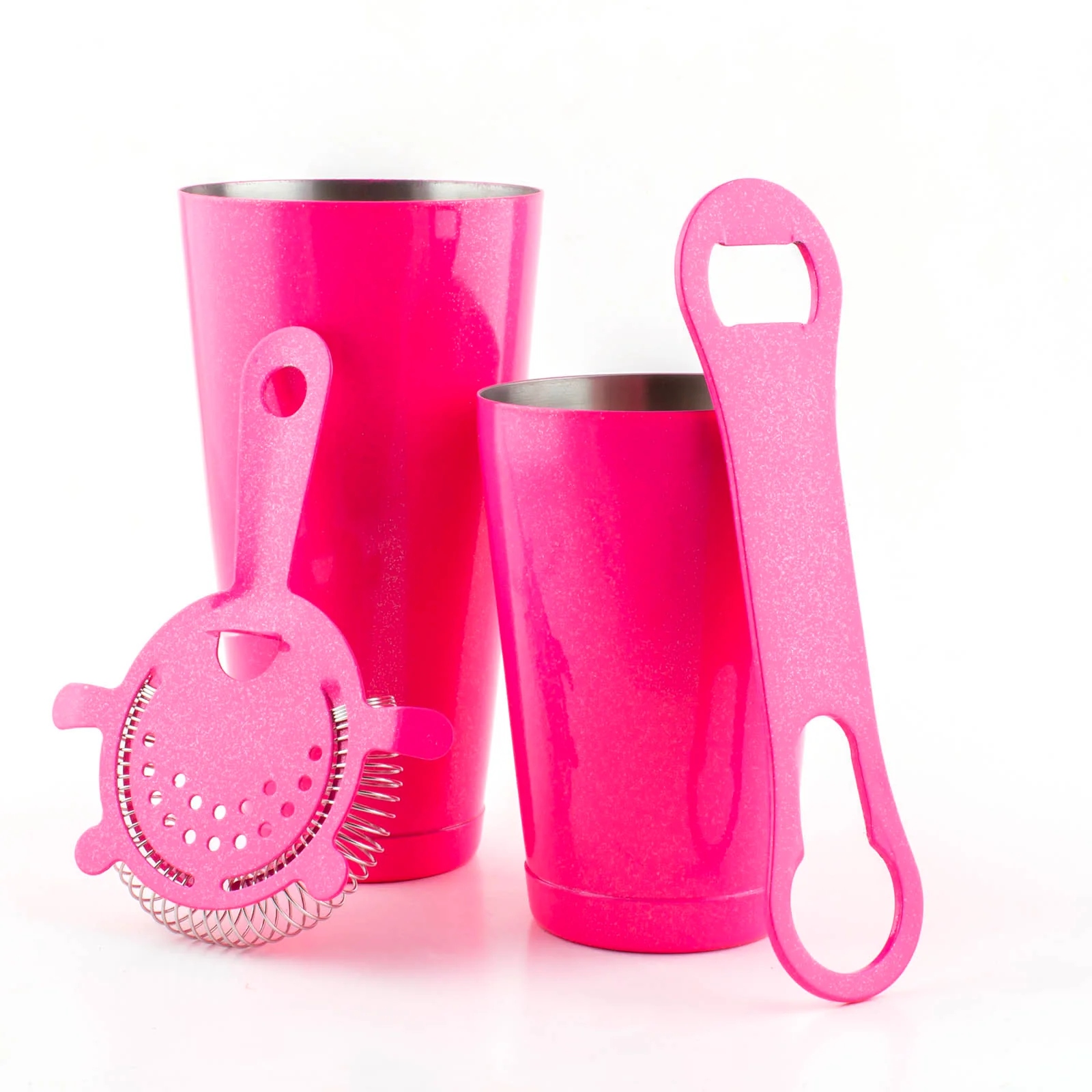 4 Piece Bar Set With V-Rod® - Pink Glitter