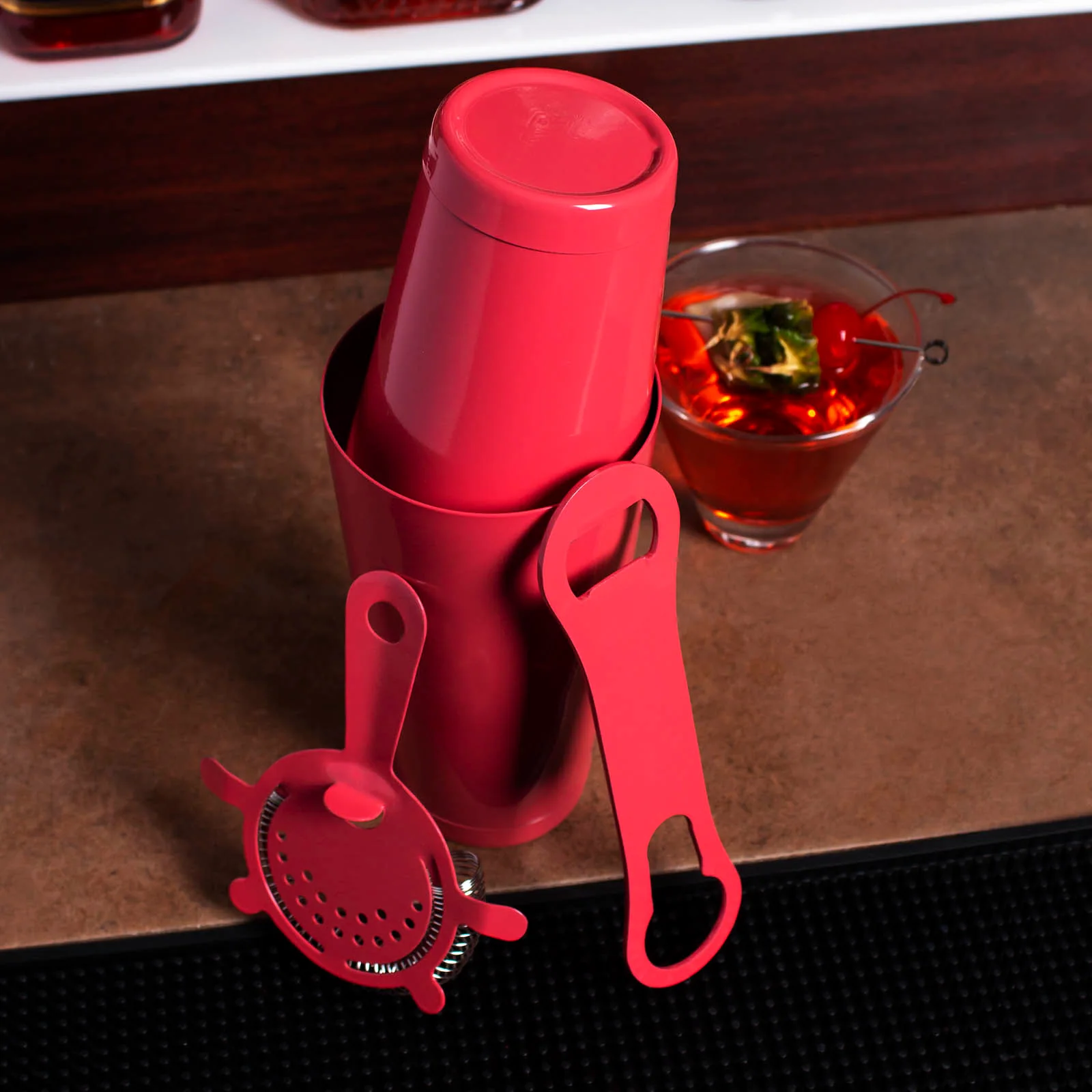 4 piece Bar Set with V-Rod® - Rose Pink - Image 3
