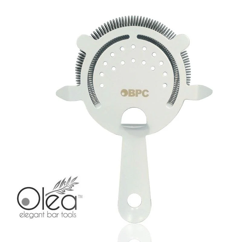 Olea™ 4 Prong Cocktail Strainer - Matte White