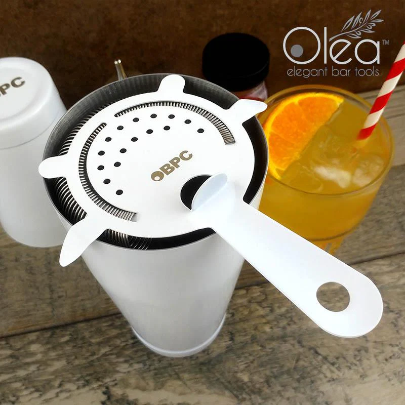 Olea™ 4 Prong Cocktail Strainer - Matte White - Image 2