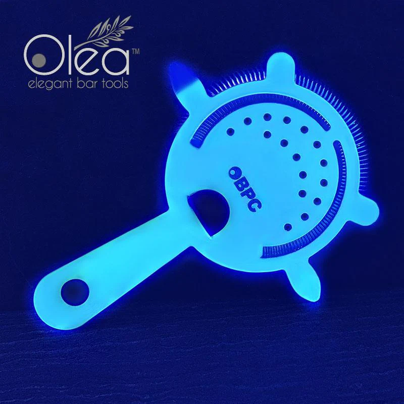 Olea™ 4 Prong Cocktail Strainer - Metallic NEON Blue - Image 3