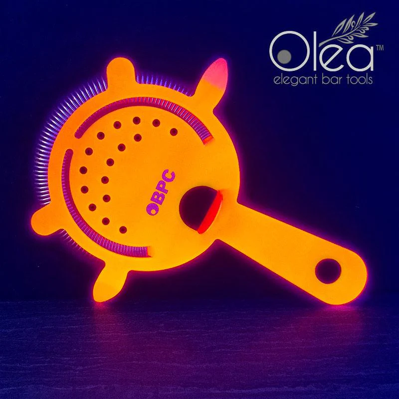 Olea™ 4 Prong Cocktail Strainer - Metallic NEON Red - Image 3