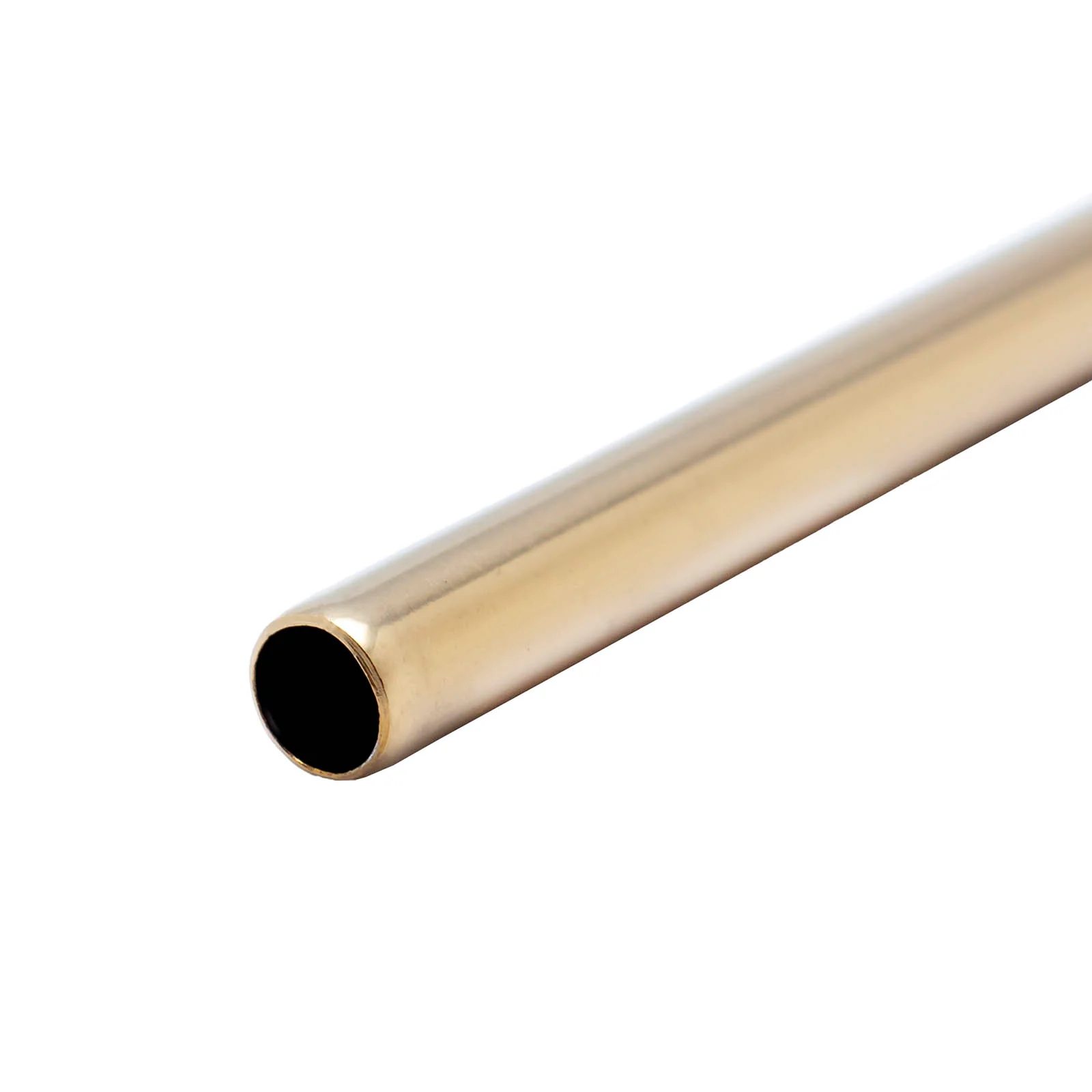 7.5" Cocktail Straw - Stainless Steel - Gold Plated - Image 3