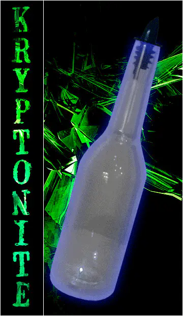 750ml Kryptonite Flair Bottle - Clear w/ Light Show
