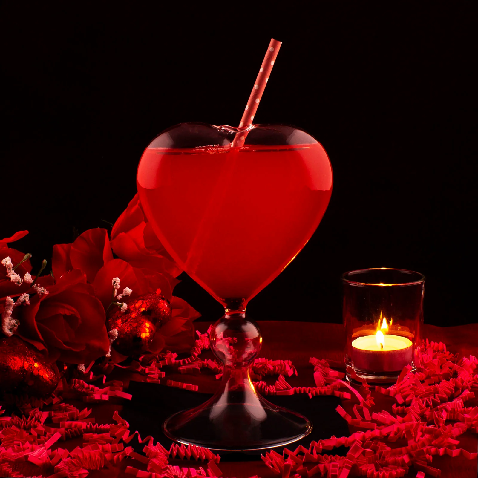 8 ounce - BarConic® Heart Glass - Image 2
