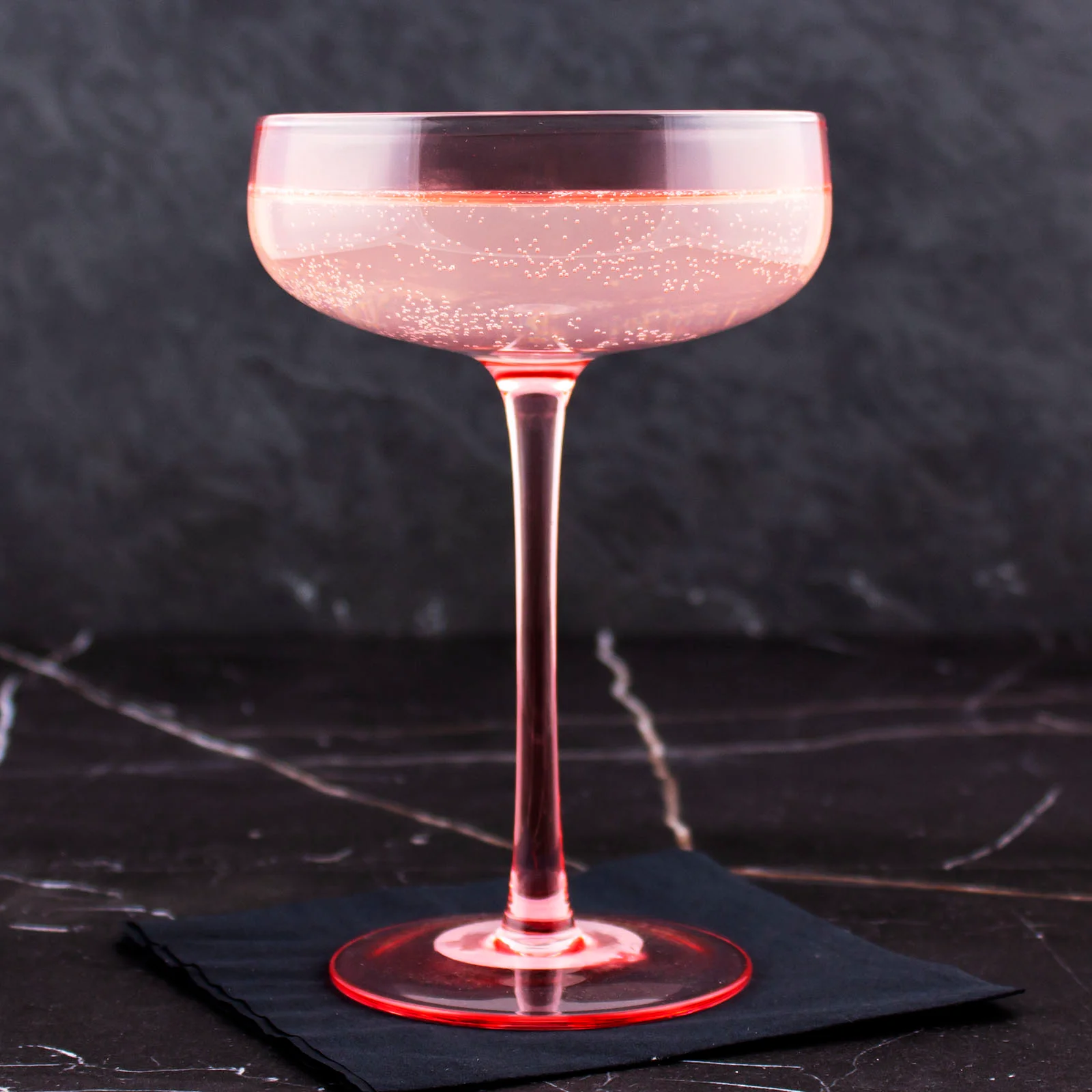 8 ounce - Mid Century Champagne Coupe - Blush - Image 2