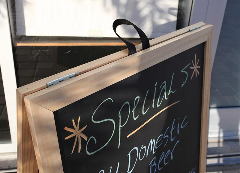 A-Frame Sidewalk Chalkboard Sign – Double Sided - Image 3