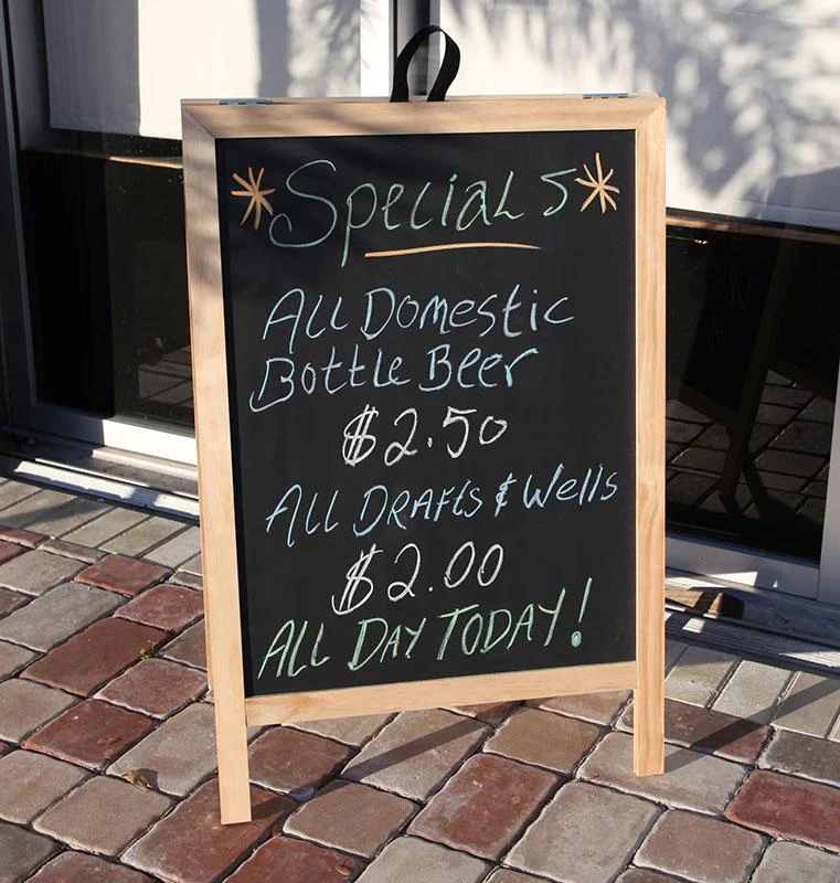 A-Frame Sidewalk Chalkboard Sign – Double Sided - Image 5