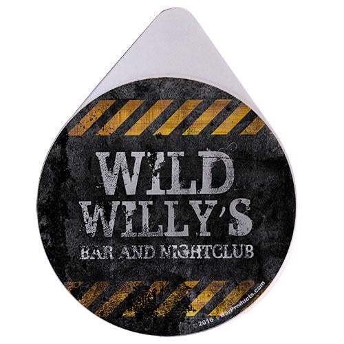 ADD YOUR NAME - Custom Hazard Grunge Glass Rimmer Lid