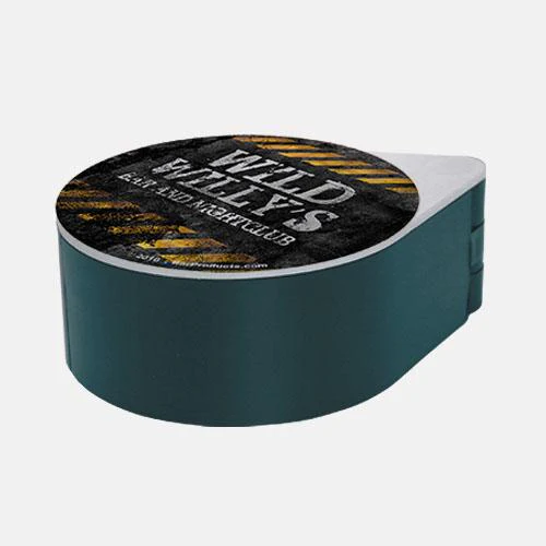 ADD YOUR NAME - Custom Hazard Grunge Glass Rimmer Lid - Image 5