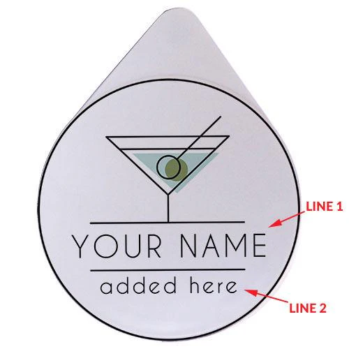 ADD YOUR NAME - Custom Martini Glass Rimmer Lid - Image 6