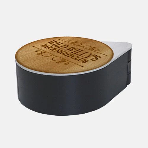 ADD YOUR NAME - Custom Wood Design Glass Rimmer Lid - Image 2