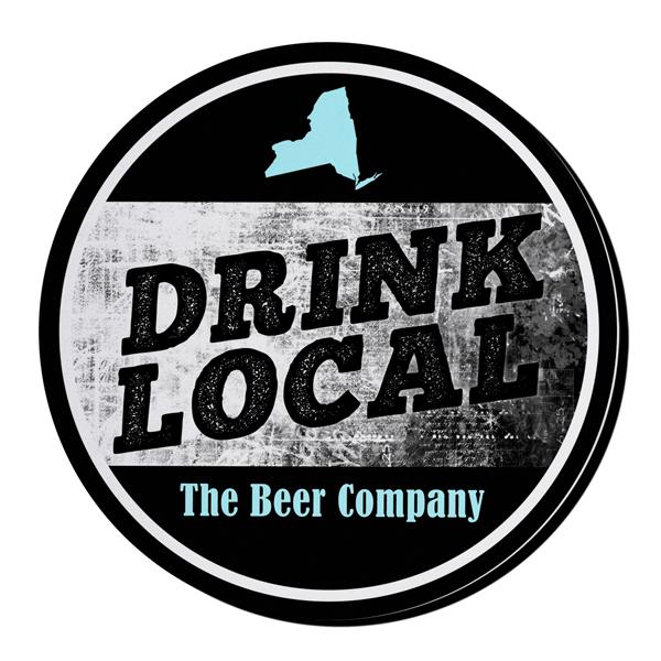 ADD YOUR NAME - Drink Local Beer Bucket Coaster - Image 3