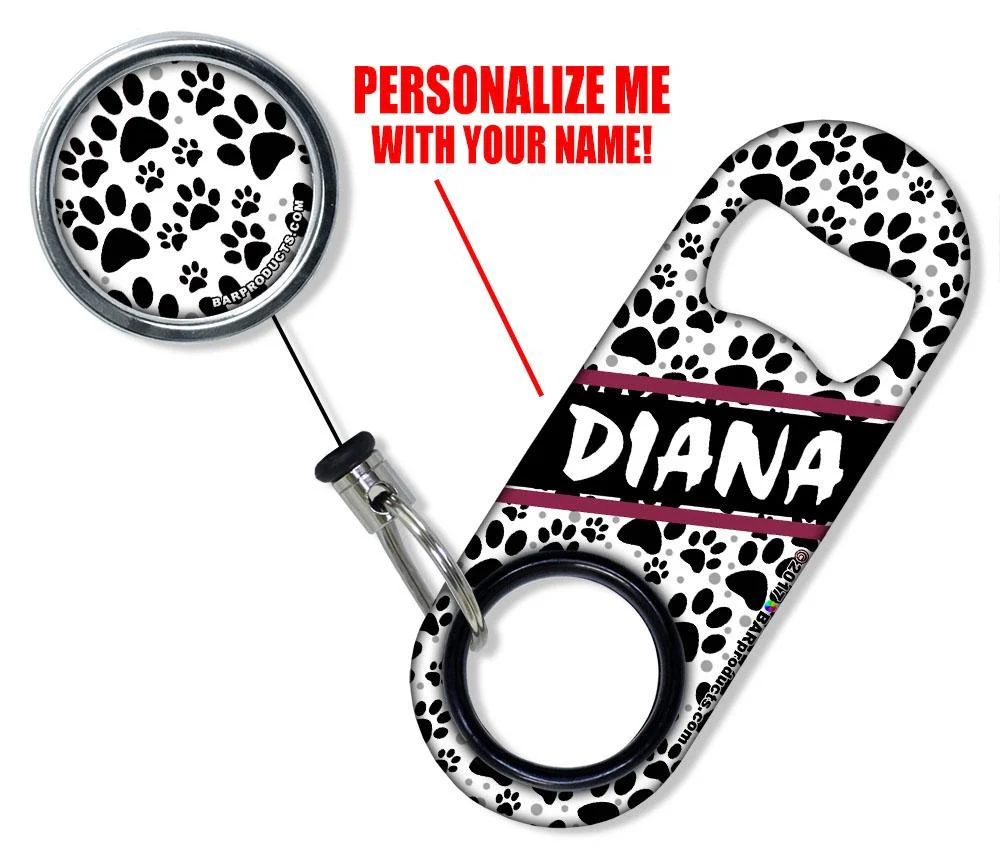 Add Your Name - Mini Bottle Opener with Retractable Reel - Puppy Love - Image 3