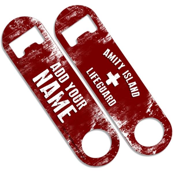 Add Your Name - Skinny Mini Bottle Opener - Amity Island Lifeguard