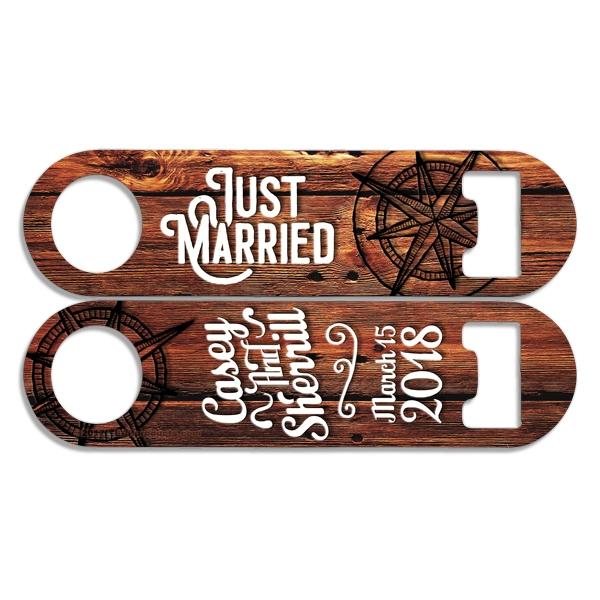 Add Your Name - Skinny Mini Bottle Opener - Just Married - Image 3
