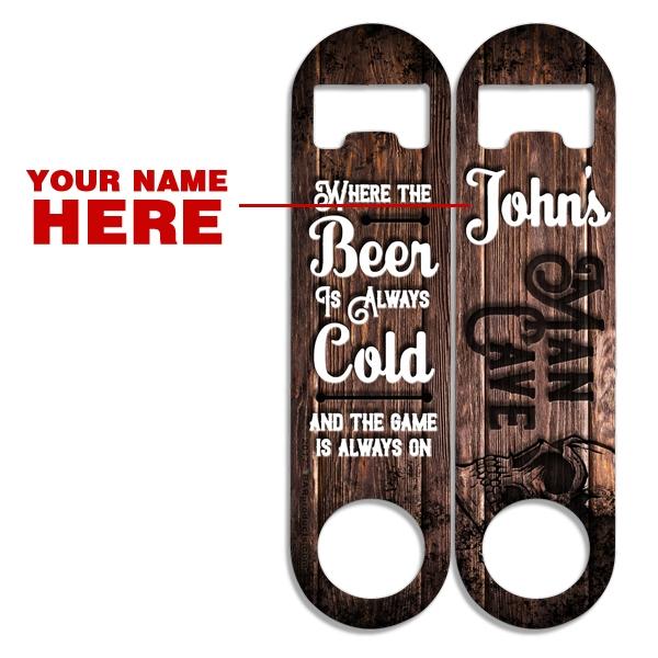 Add Your Name - Skinny Mini Bottle Opener - Man Cave - Image 2
