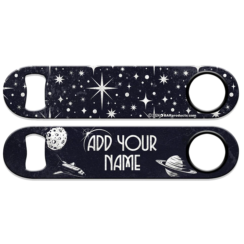 "ADD YOUR NAME" Speed Bottle Opener - Retro Space - Image 2