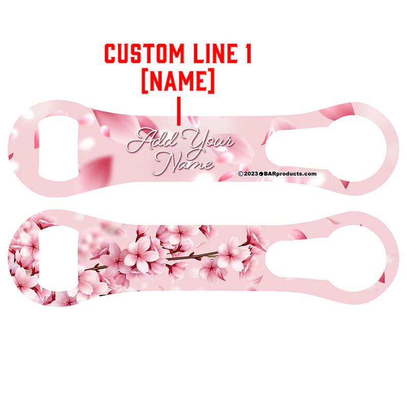 "ADD YOUR NAME" V-Rod® Bottle Opener – Cherry Blossom - Image 2
