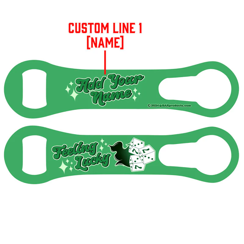 "ADD YOUR NAME" V-Rod® Bottle Opener – Feeling Lucky - Image 2