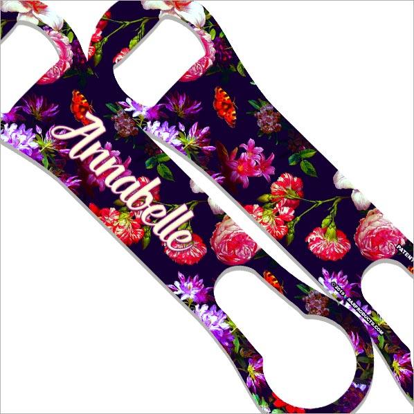 "ADD YOUR NAME" V-ROD® Bottle Opener – Floral Wallpaper – Several Color Options - Image 5