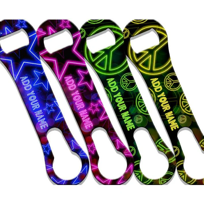 ADD YOUR NAME V-ROD® Bottle Opener - Neon Series - Several Options