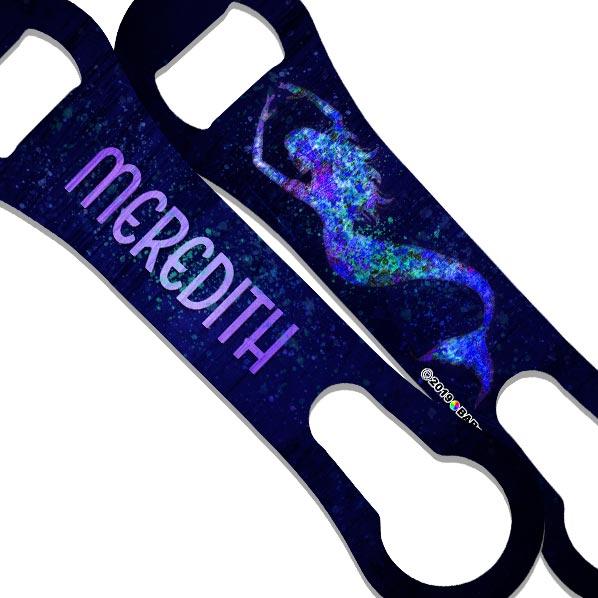 "ADD YOUR NAME" V-ROD® Bottle Opener – Grunge Mermaid – Several Color Options - Image 2