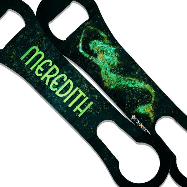 "ADD YOUR NAME" V-ROD® Bottle Opener – Grunge Mermaid – Several Color Options - Image 3