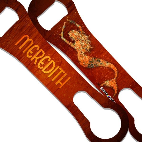 "ADD YOUR NAME" V-ROD® Bottle Opener – Grunge Mermaid – Several Color Options - Image 4