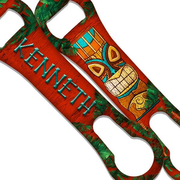 "ADD YOUR NAME" V-ROD® Bottle Opener – Tiki Idol – Several Color Options - Image 4