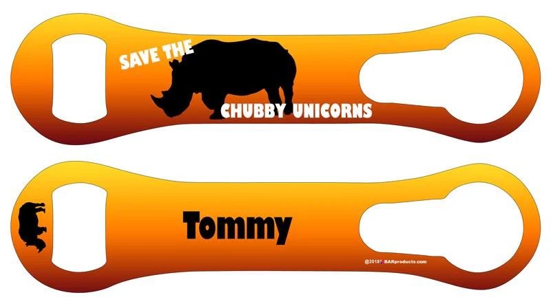Chubby Unicorns V-Rod® Bottle Opener – ADD YOUR NAME - Image 3