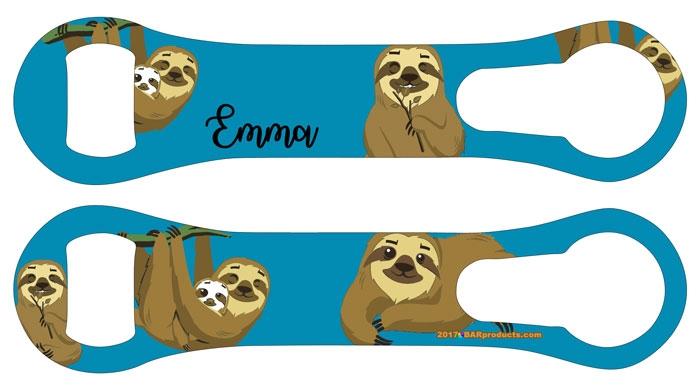 Sloth V-Rod® Bottle Opener – ADD YOUR NAME - Image 2